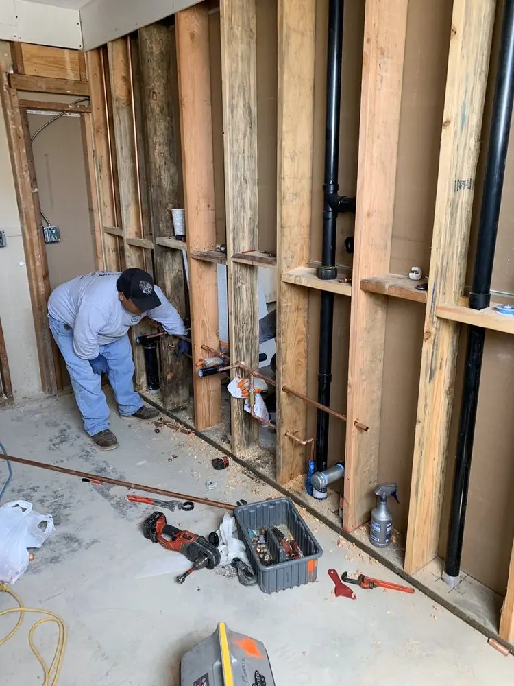 Commercial rough-in plumbing for Gas Line Repair in Yankee Hills
